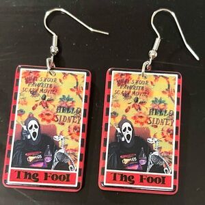 Ghost face the fool card earings ❣️